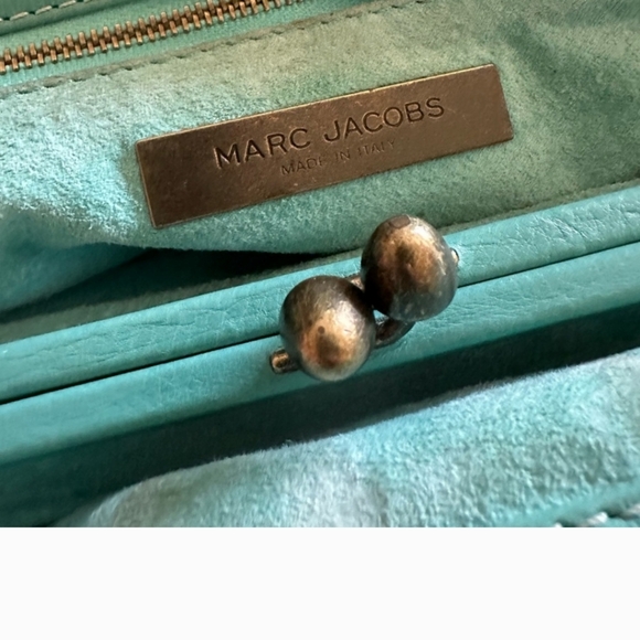 Marc Jacobs Vintage Tiffany Blue Leather Satchel and Dustbag Set - Picture 16 of 16
